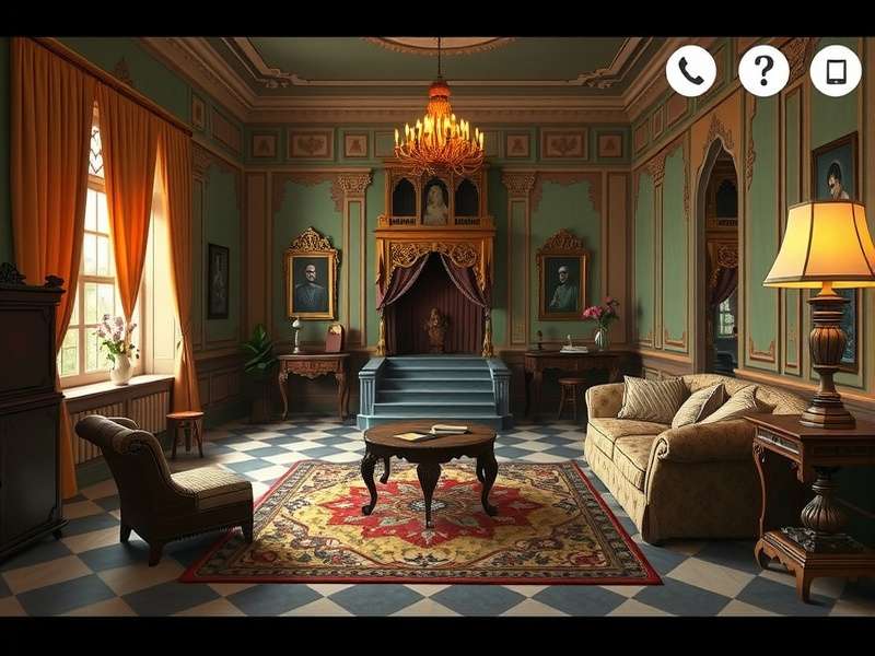 Maharaja S Palace Puzzle game screenshot showing palace interior